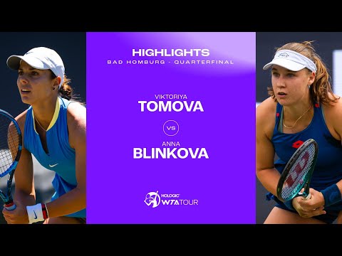 Viktoriya Tomova vs. Anna Blinkova | 2024 Bad Homburg Quarterfinal | WTA Match Highlights