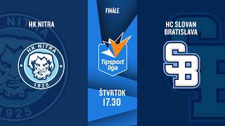 Hokej - Tipsport liga: HK Nitra - HC Slovan Bratislava (30.4.2026 o 17:30 na JOJ ŠPORT)