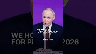 We hope for peace in 2026. #putin #russia #peace #trump #nye2026