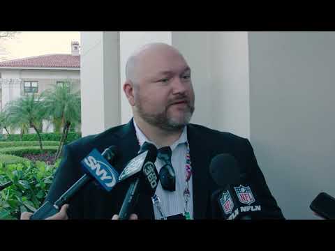 "I Feel Good About The Receivers We Have" | Joe Douglas League Meeting Recap | New York Jets video clip 