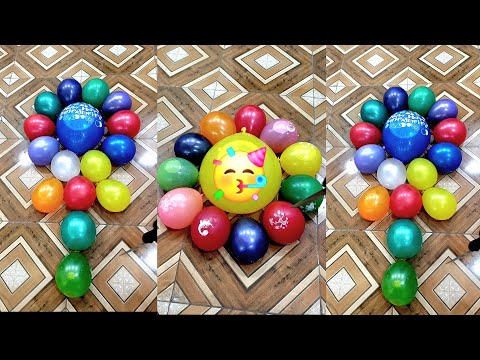 Beautiful Water Colorful balloons  popping reverse Compilation satisfying and Relaxing