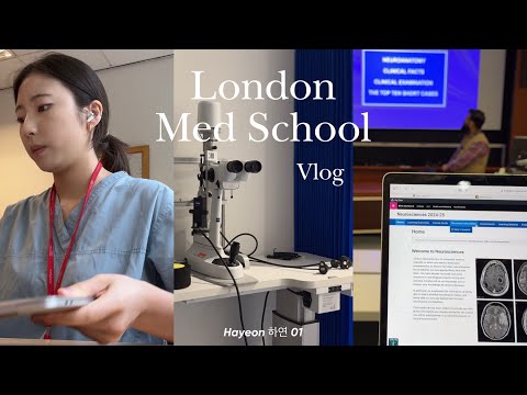 👩🏻‍💻🧠 Med school vlog | Week in the life, Neurology rotation | 런던 의대생 실습 브이로그