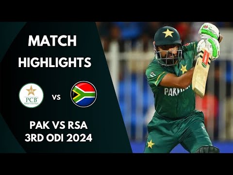 Pakistan vs South Africa 3rd ODI Highlights 2024 | Pak vs SA