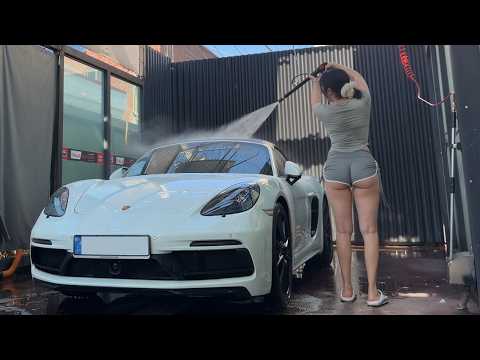 Korean girl’s dusty car cleaning vlog 🚗✨