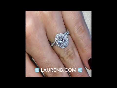 1.37 ct Oval Diamond Halo & Braided Band
