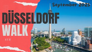Walking Tour Düsseldorf 🇩🇪  Vom Hauptbahnhof zur Königsallee & U-Bahnstation Heinrich-Heine-Allee 4K