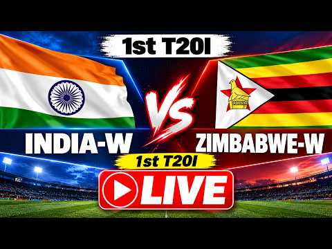 IND-W vs ZIM-W LIVE: 1st T20I Match Live | Smriti Mandhana | Harmanpreet Kaur | Live Cricket