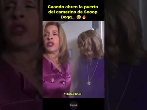 Cuando abren la puerta del camerino de Snoop Dogg… 😂🔥