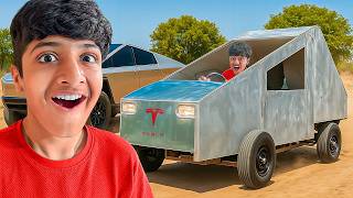 I Built a Tesla Cybertruck Out of Trash!