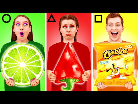 Geometrik Şekilli Yemek Kapişmasi | Lezzetli Mutfak Hack'ler PaRaRa Challenge