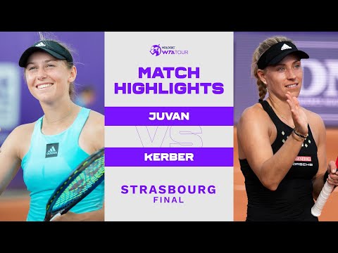 Kaja Juvan vs. Angelique Kerber | 2022 Strasbourg Final | WTA Match Highlights