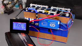 how Build home solar battery backup 100Ah Home Energy Storage Smart 24V BMS