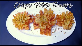 Crispy Potato Flower Snacks | Best Snack with Just Potatoes|#potatosnacks  #crispysnacksrecipe