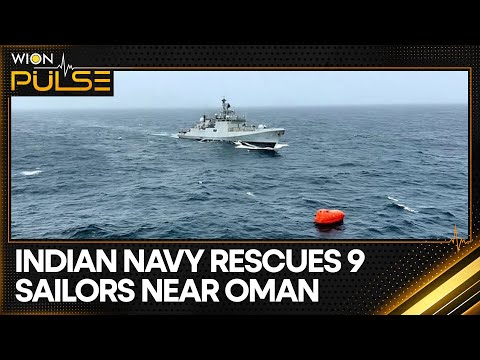 Indian Navy rescues 9 sailors after oil tanker capsized off Oman | WION Pulse