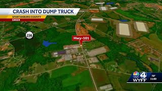 Man killed in crash with dump truck in Spartanburg County