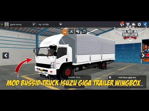Cara Pasang Mod Bussid Truck Isuzu Giga Trailer Wingbox