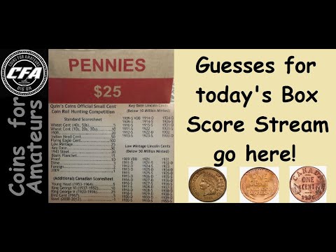 Guess here for CFA's 10/3/2021 Free Coin Giveaway! Final Box Score rules here! Live Coin Roll Hunt