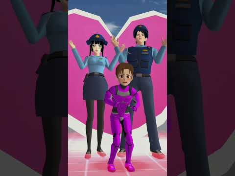 Transformasi into police Sakura school simulators #sakuraschoolsimulator #youtubeshorts