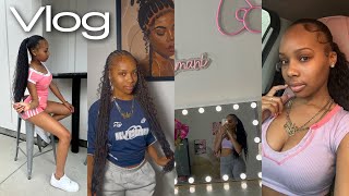 SUMMER DIARIES 002: Self Care Appts + Got Boho Knotless + Late Nights + Drive w Me + Outside, Etc