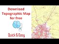 Downloading Topographic Maps Process