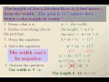Solving Quadratic Word Problems