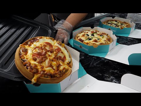 유명 수제 와플 모음! (피자, 딥초코, 생과일, 펄슈가) / famous waffles collection!