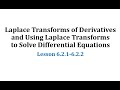 Laplace Transform Concepts and Applications