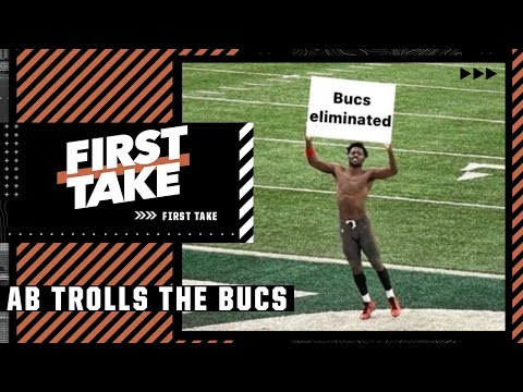 Stephen A. reacts to Antonio Brown trolling the Buccaneers after losing to the Rams | First Take video clip