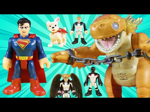 Superman 2025 & Justice Gang Capture Kaiju - Krypto Dog Superhero Adventure
