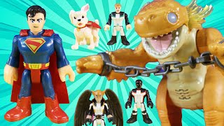 Superman 2025 & Justice Gang Capture Kaiju - Krypto Dog Superhero Adventure