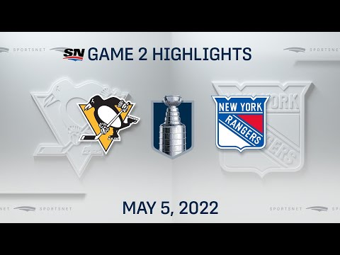 NHL Game 2 Highlights | Penguins vs. Rangers - May 5, 2022