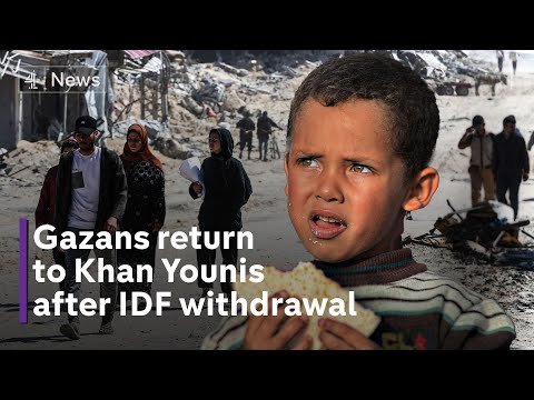 Gazans return to devastation in Khan Younis as Israeli forces withdraw