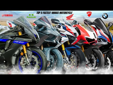 Top 5 Fastest 1000CC Motorcycles 2026 : H2R vs R1M vs CBR1000RRR vs M1000RR vs V4R