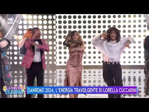 Sanremo 2024, l'energia travolgente di Lorella Cuccarini - La Volta Buona 10/02/2024