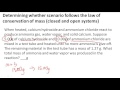 Mass Conservation in Chemical Reactions