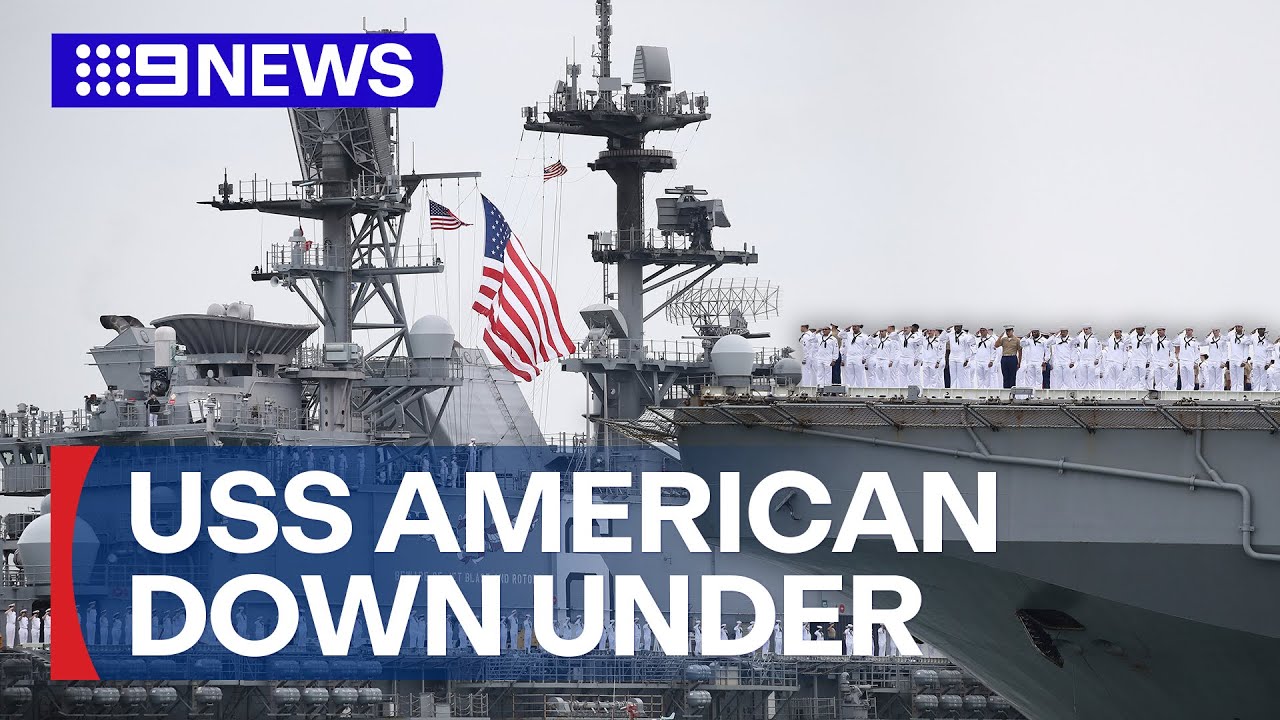 The USS America has arrived in Australian waters | 9 News Australia