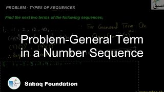 Problem-Types of Sequences