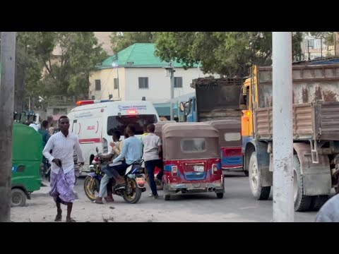 Emergency services at scene in Mogadishu after huge blast and gunfire heard | AFP