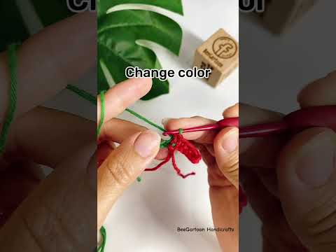 Change color crochet #diy #crochet #amigurumi #knittig #handmade #crocheting #knitting