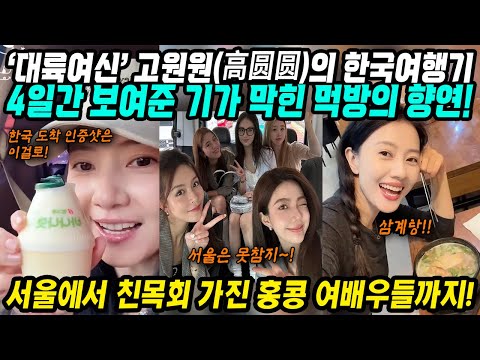 대만&홍콩&중국반응│호우시절 추억의 여신 고원원의 한국여행기 서울맛집 먹방 향연│서울에서 친목회 가진 홍콩 여배우들│홍대클럽에서 입구컷 당한 대만 탑여배우 이야기│중국어로[路]