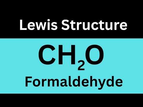 Drawing Lewis Structures Covalent Compounds CH2O Formaldehyde