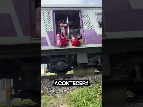Ela colocou suco de manga nos trilhos do trem 😲🚄 Agora é só água de manga!” #shortsvideo