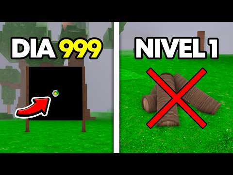 ¡SOBREVIVÍ 1000 noches sin MEJORAR la FOGATA! (99 Noches en el Bosque)