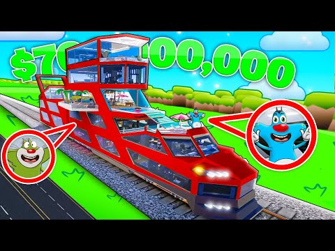 Roblox Oggy Build A Super Luca Train With Jack