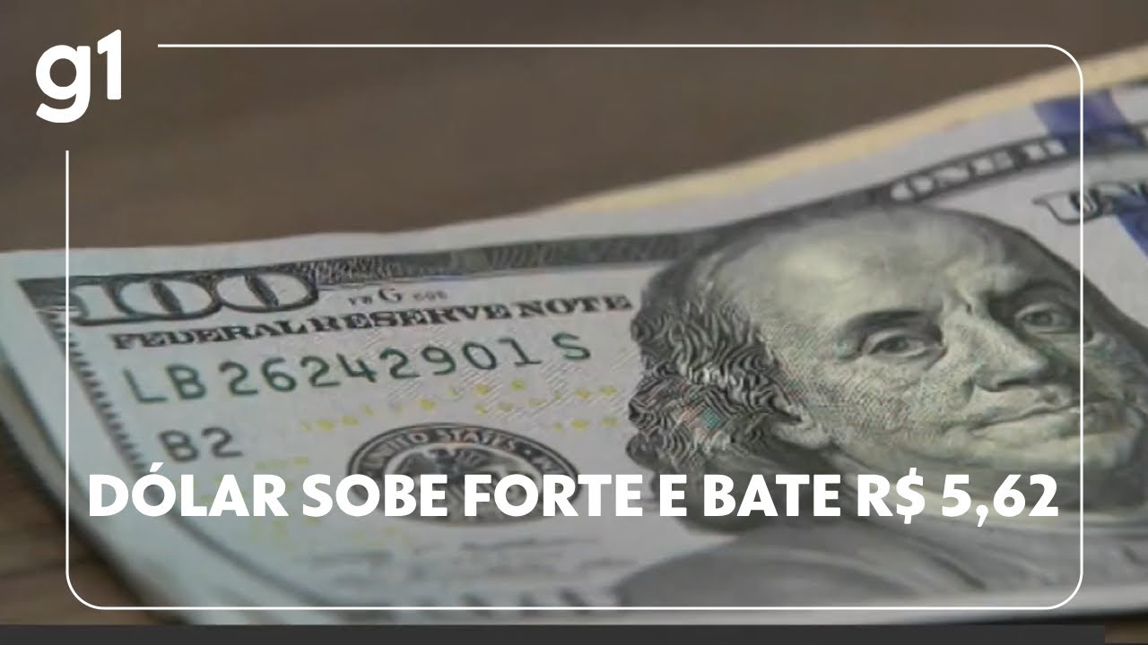 Dólar sobe forte e bate R$ 562 após Trump anunciar tarifa de 50