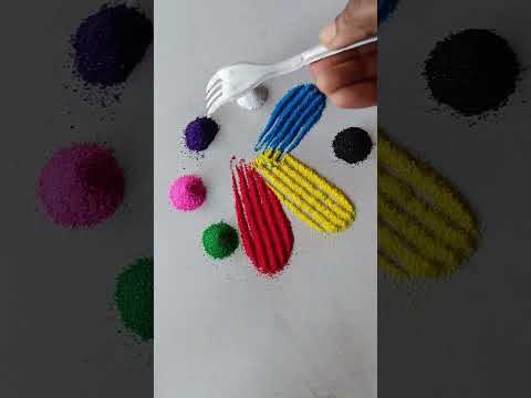simple Rangoli, satisfying rangoli, Easy rangsatisfying #asmroli, Tricks and tips,ASMR#rangoli