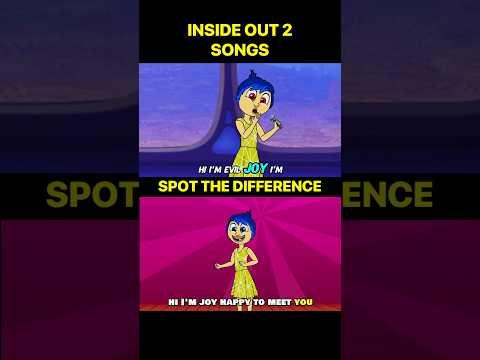 SPOT THE DIFFERENCE! (Evil Inside Out 2 Song!🎶) #shorts