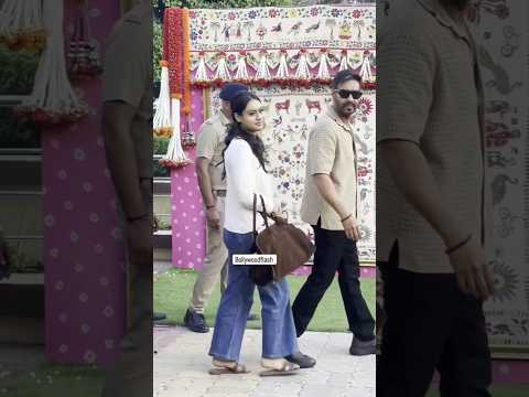 Ajay Devgan ๐ Dauther Wedding Entry โ Kajol Hot ๐ฅ looking 4k Shorts video#trendingshorts #reels