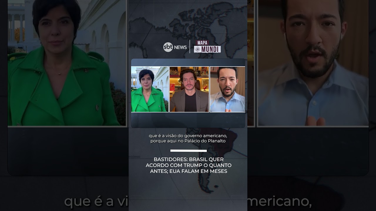 Bastidores Brasil quer acordo com Trump o quanto antes EUA falam em meses  TV Online Bastidores Brasil quer acordo com Trump o quanto antes EUA falam em meses