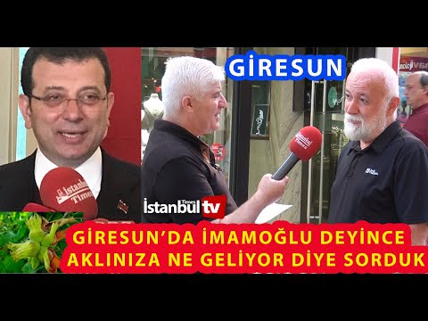 GİRESUN'DA SEÇMEN'E İMAMOĞLU DEYİNCE AKLIIZA NE GELİYOR DİYE SORDUK ?